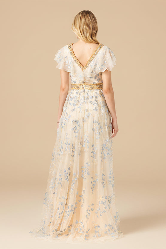 Lara 29966 - Lace, V-Neck Dress - JUSTLUXURY