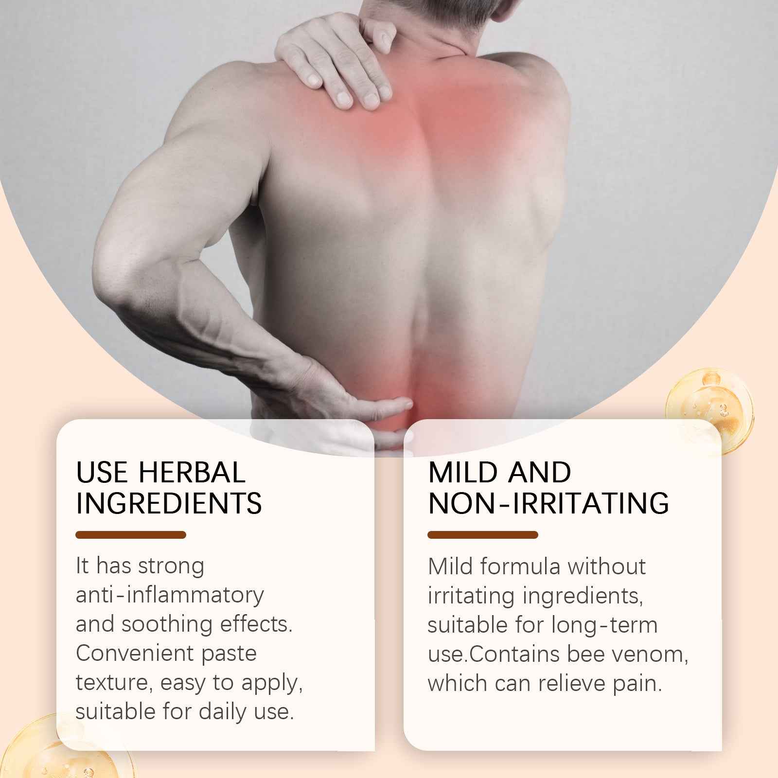 Ximonth Joint Care Cream Mild Herbal Formula For A Comfortable External Massage Cream For Neck And Back