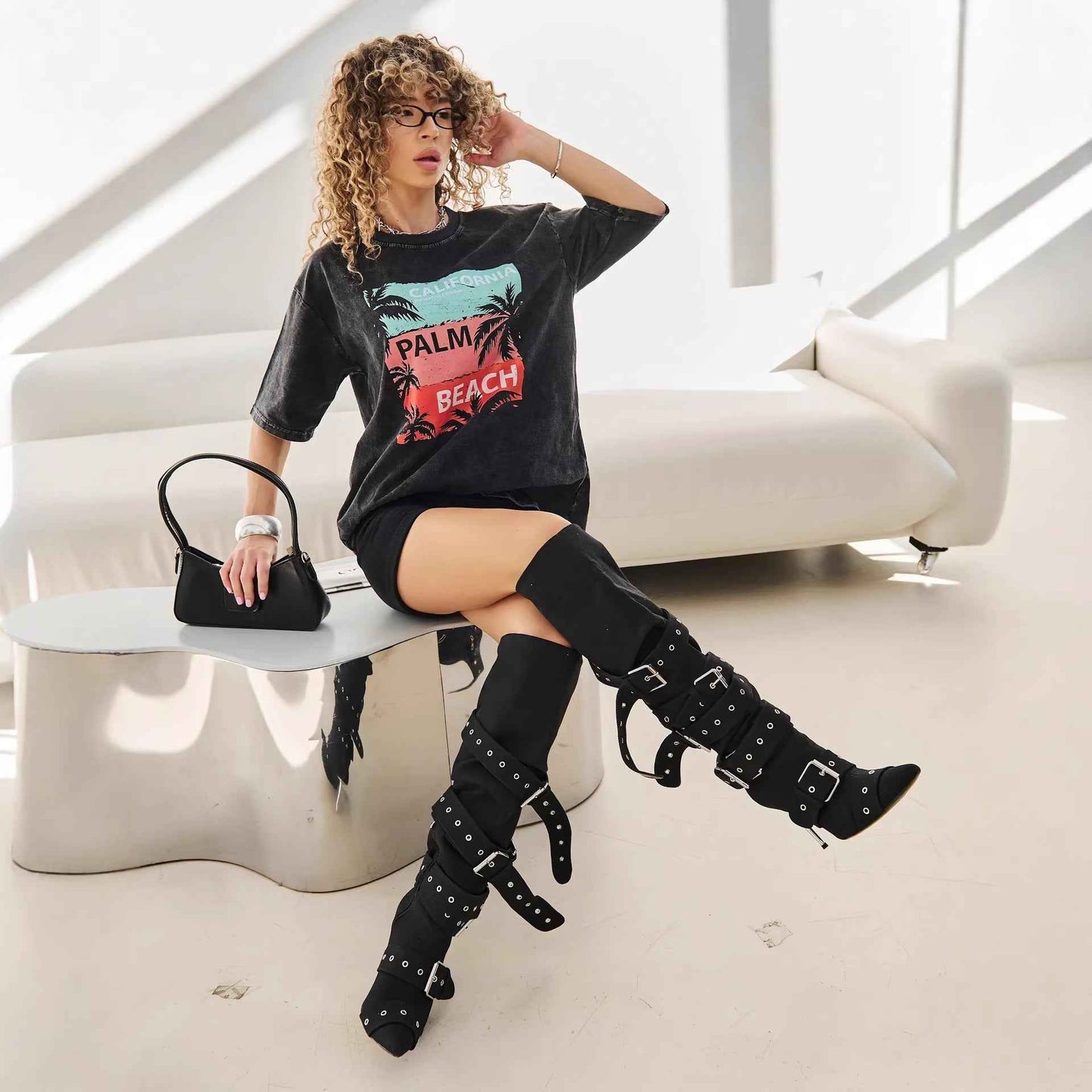 Loose short sleeved T-shirt top