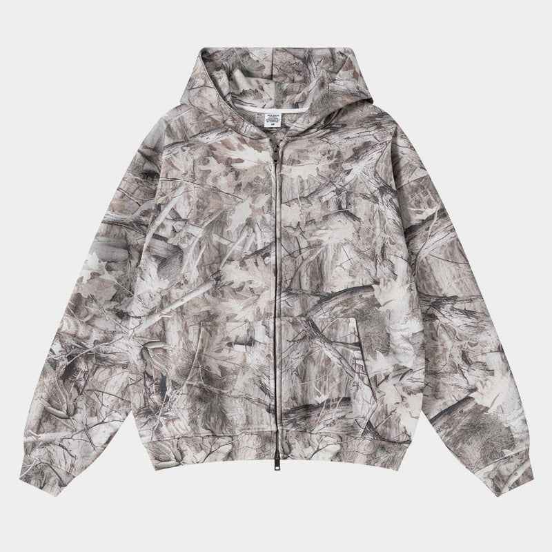 Forest Camo | Oversized Zip-Up Hoodie