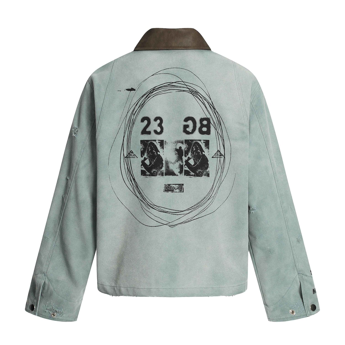 Retro Sketch Print | Detroit Jacket