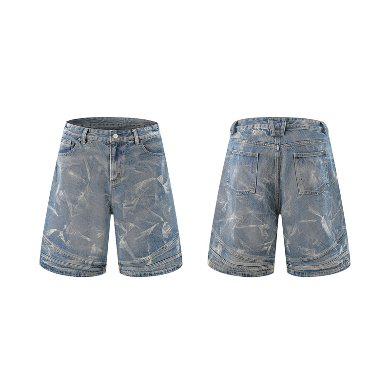 Washed Distressed | Denim Shorts