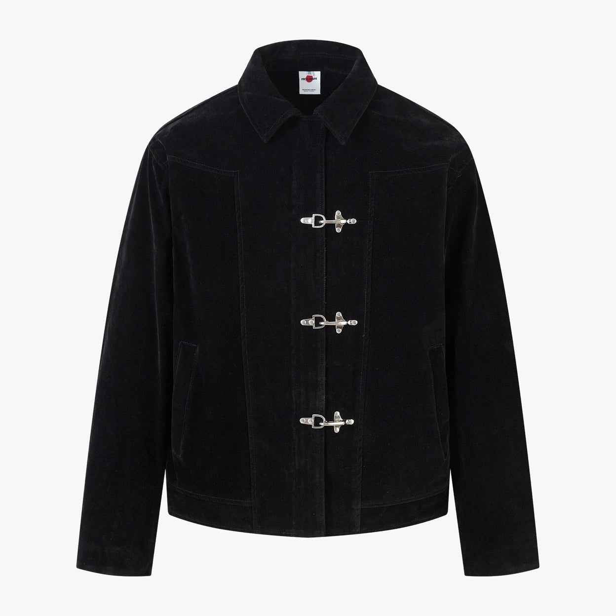 Retro Unique Metal Button Lapel Suede Bomber Jacket