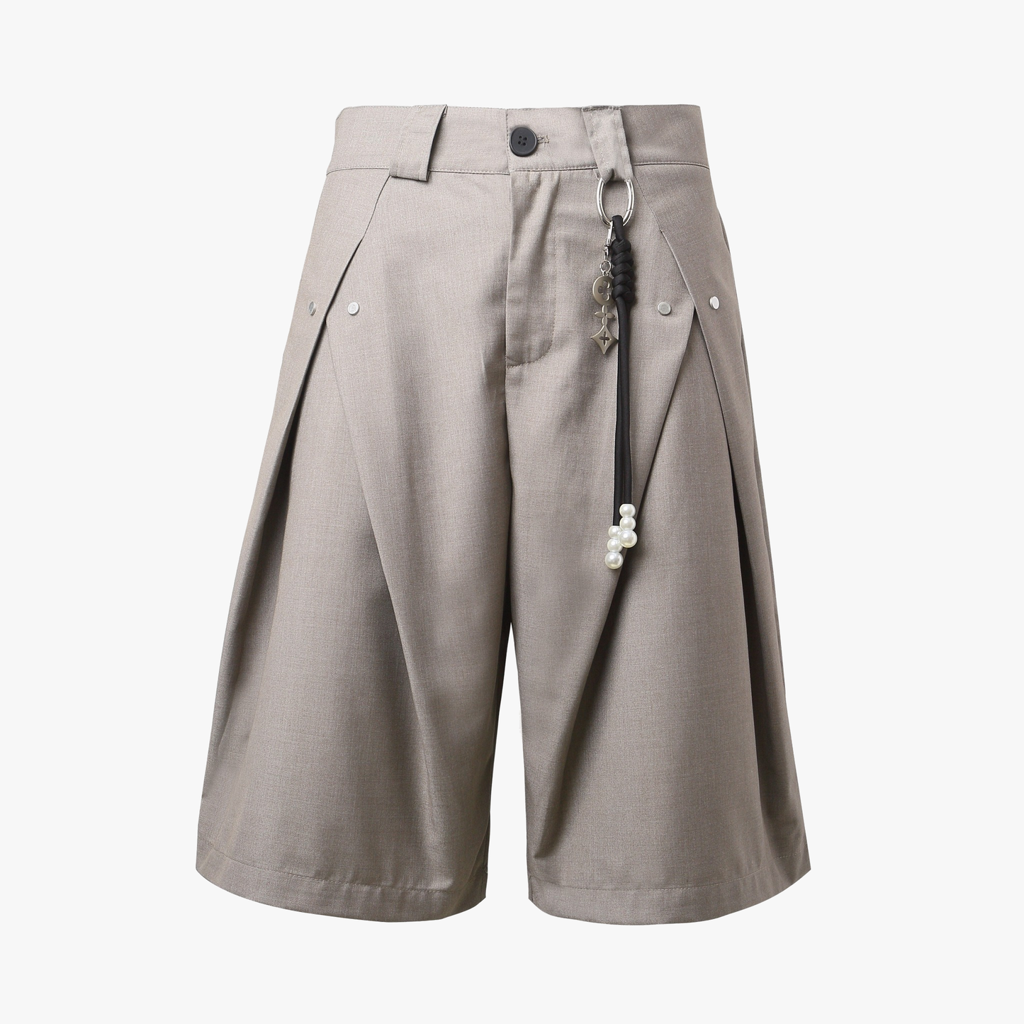Vintage Deconstructed Pleated Shorts