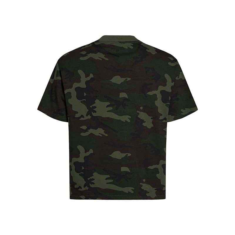 Camouflage Script Loose Graphic T-Shirt
