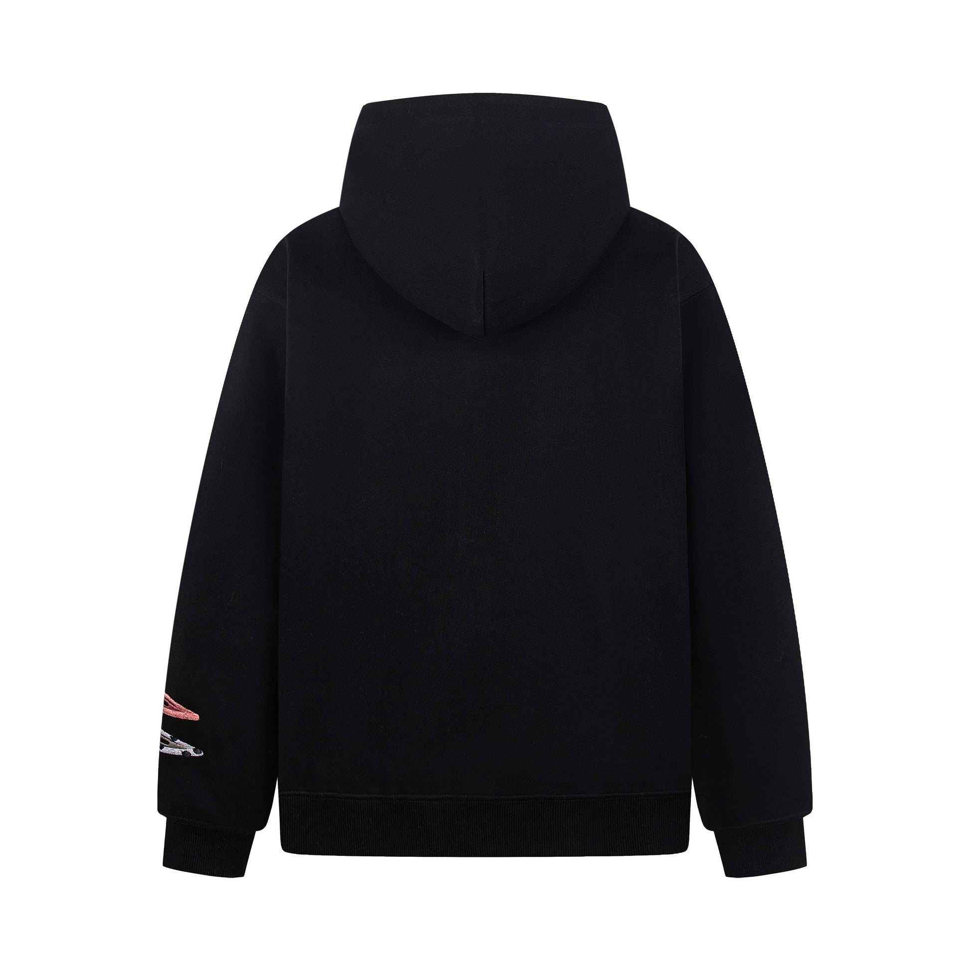 Detachable Hair Clip Decoration Zip Up Hoodie
