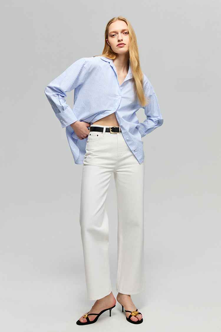 The Cityer Crop Wide Jeans HJ009
