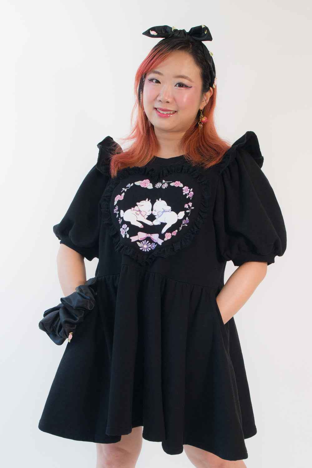 Enchanting Goats Sweatshirt Dress