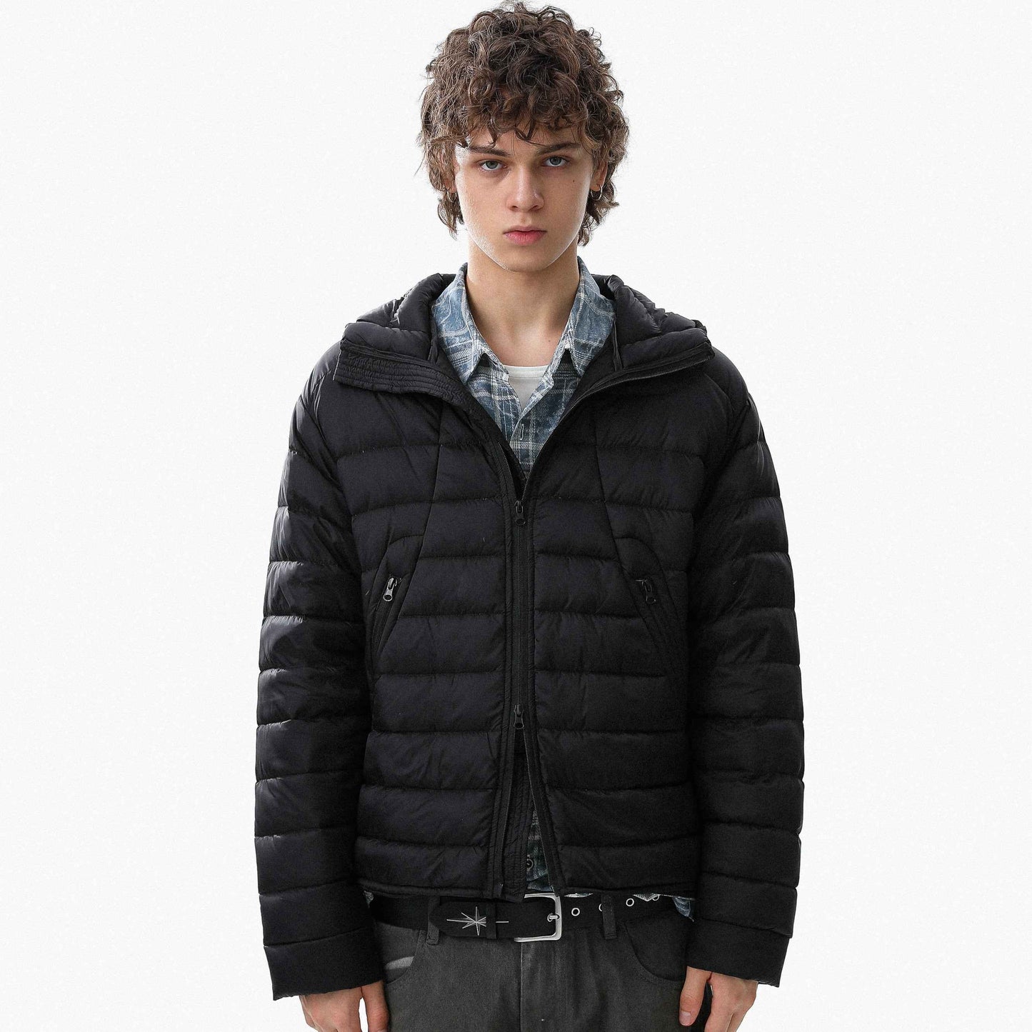 Minimal Panel-Lined | Hooded Puffer Jacket