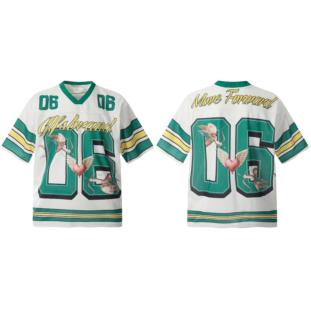 Sports Jersey V-Neck T-Shirt