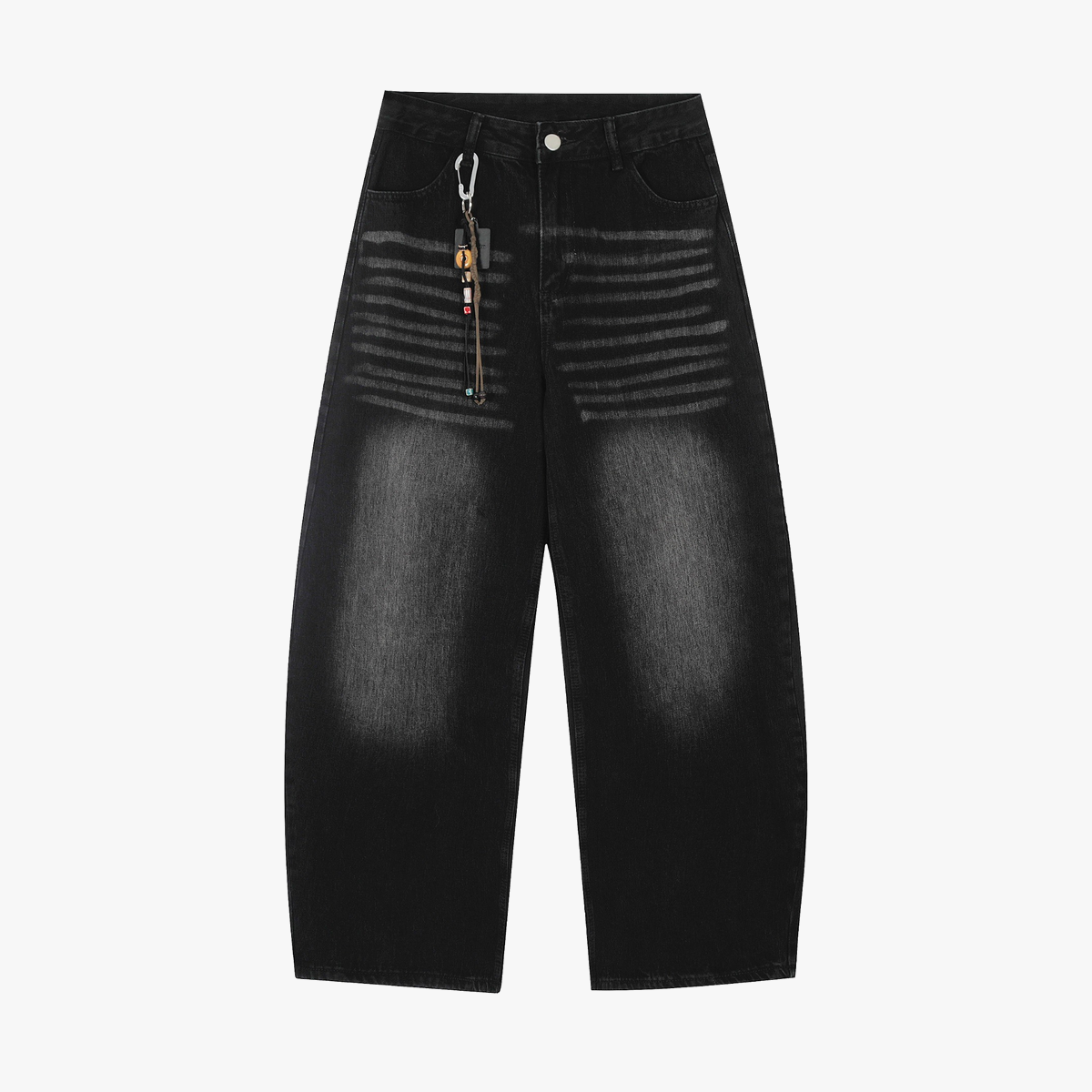 Vintage Embroidered Cross Washed Scimitar Jeans