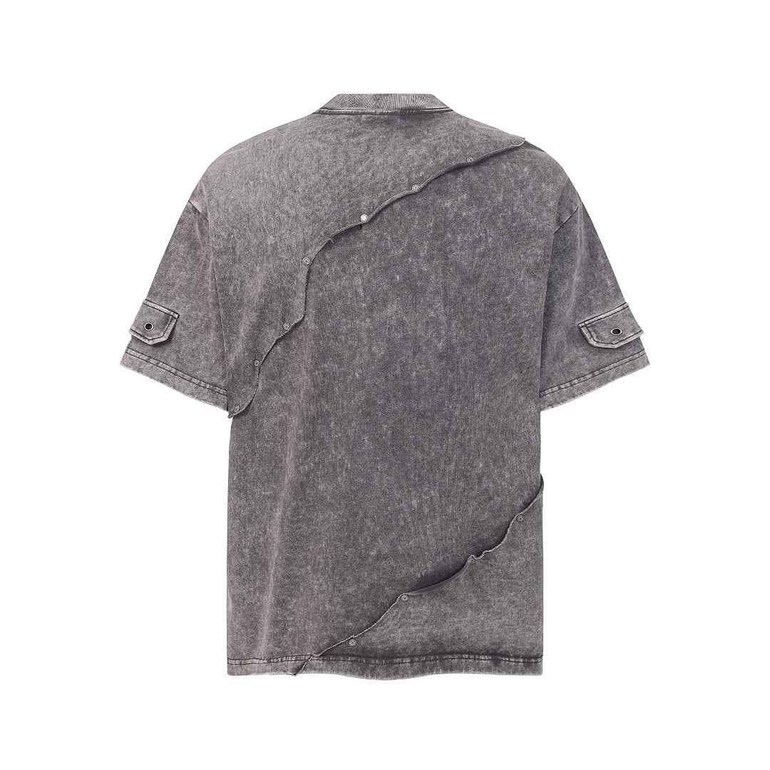 Panel Cotton Stitch T-Shirt