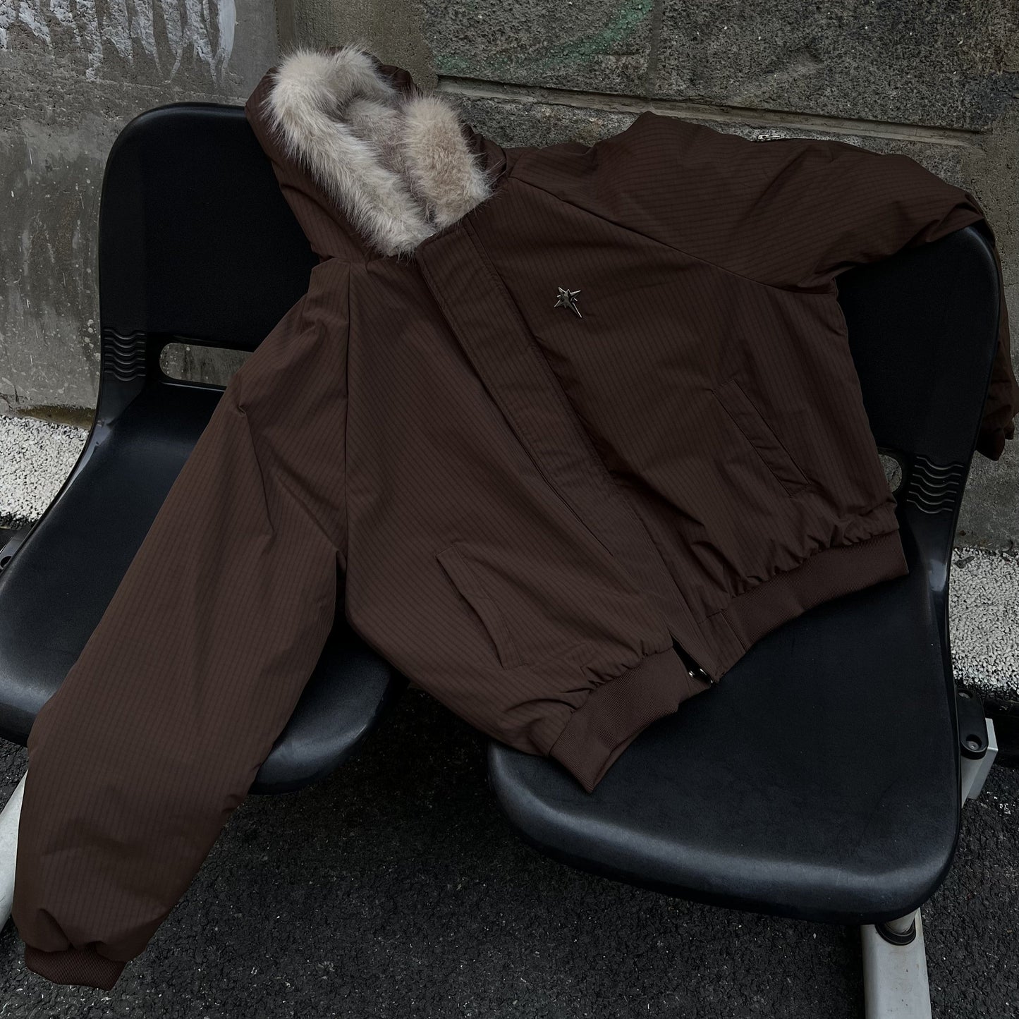 Star Rivets| Padded Bomber Jacket