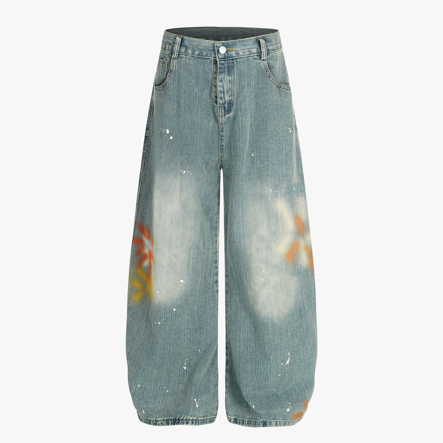 Washed Slub Machete Dye Jeans