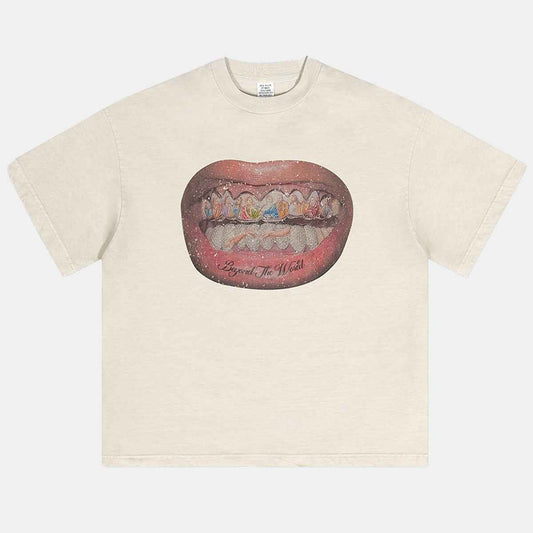 Mouth Graphic Print | Hip Hop T-Shirt