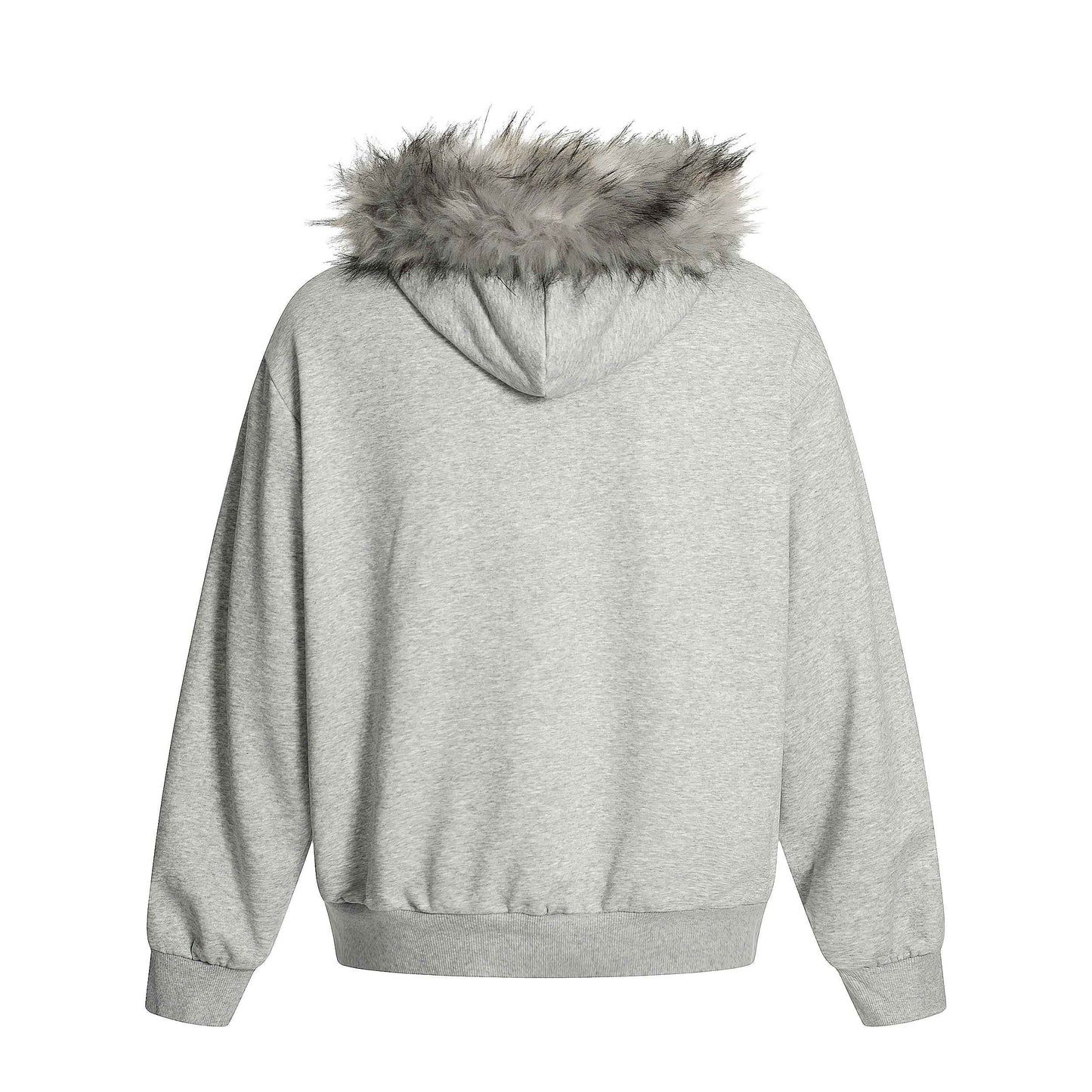 Gothic Fur Collar | Zip Up Hoodie