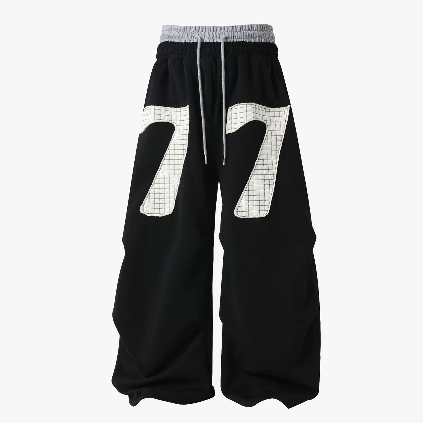 Double-Waisted Ruched Sweatpants