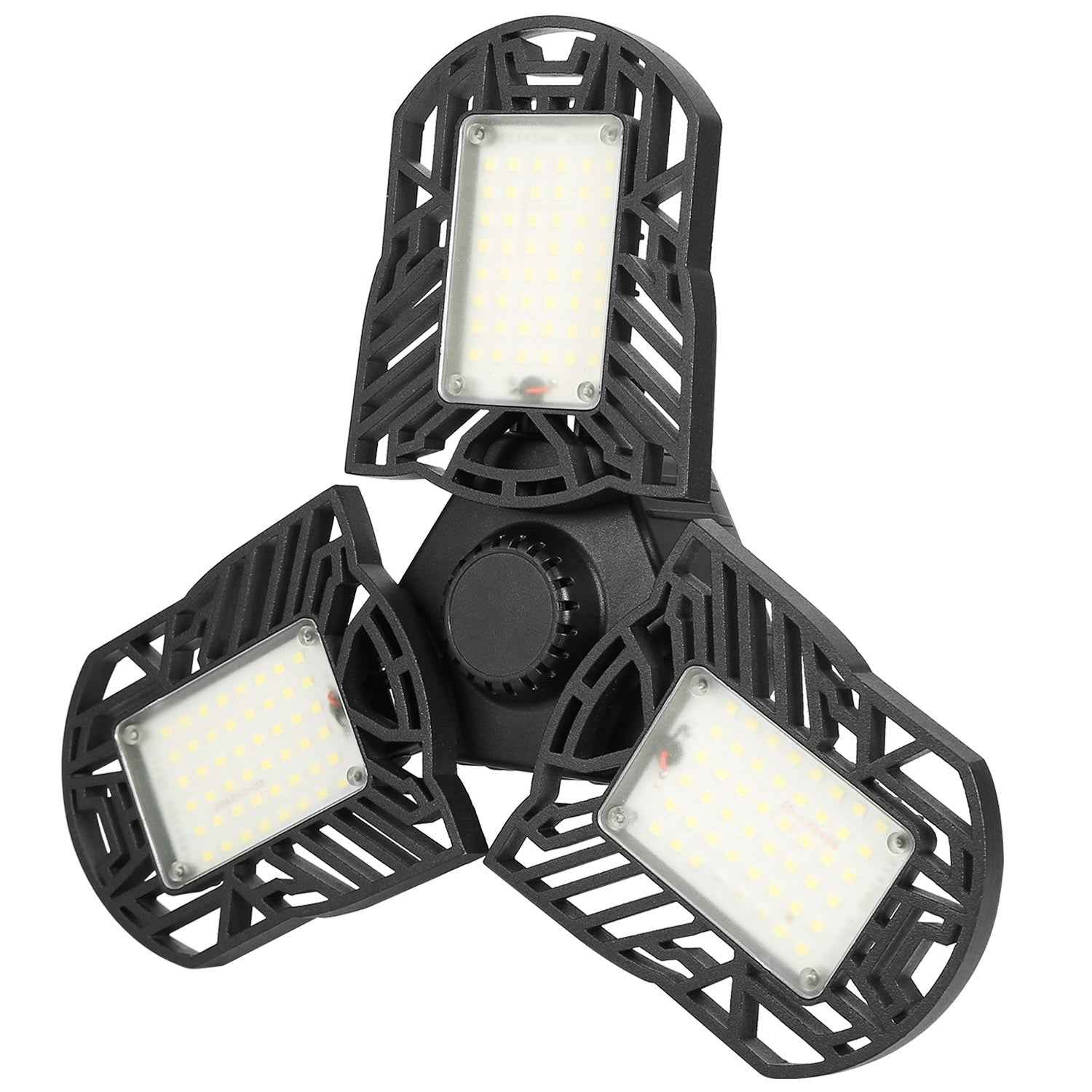 LED Garage Light, iMounTEK E26/E27 80W 7000LM 6500K Garage Ceiling Light Deformable Workshop Lamp Die Cast Aluminum LED Ceiling Light Bulbs with 3 Adj