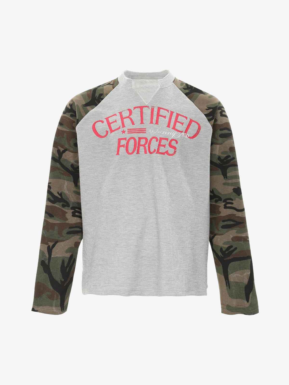 Long Sleeve Camo Raglan