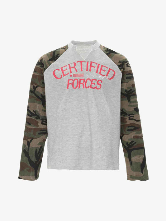 Long Sleeve Camo Raglan
