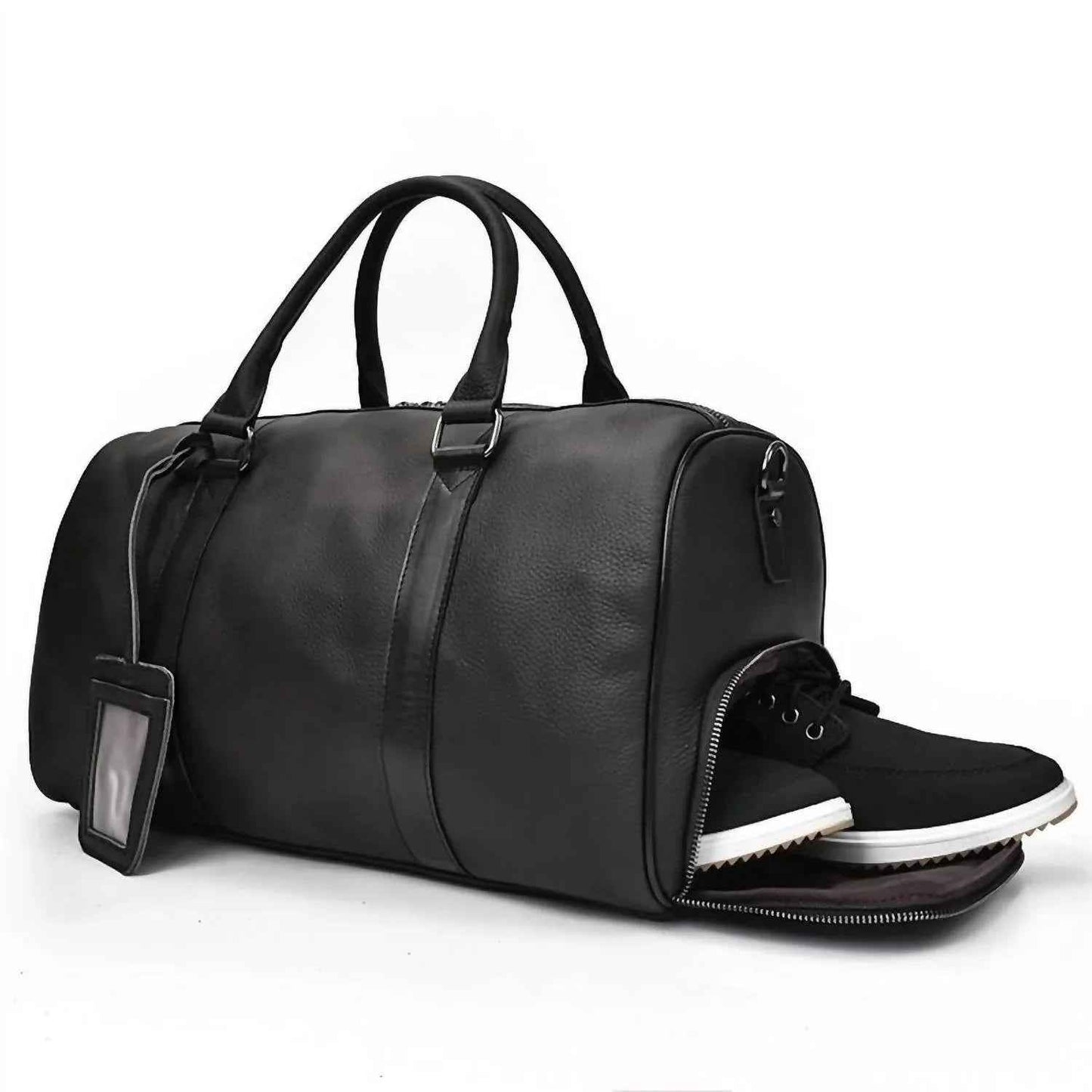 Men's Endre Weekender Vintage Leather Duffle Bag