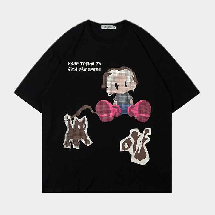 Anmie | Oversized Graphic T-Shirt