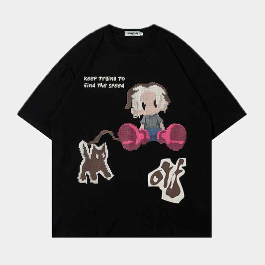 Anmie | Oversized Graphic T-Shirt