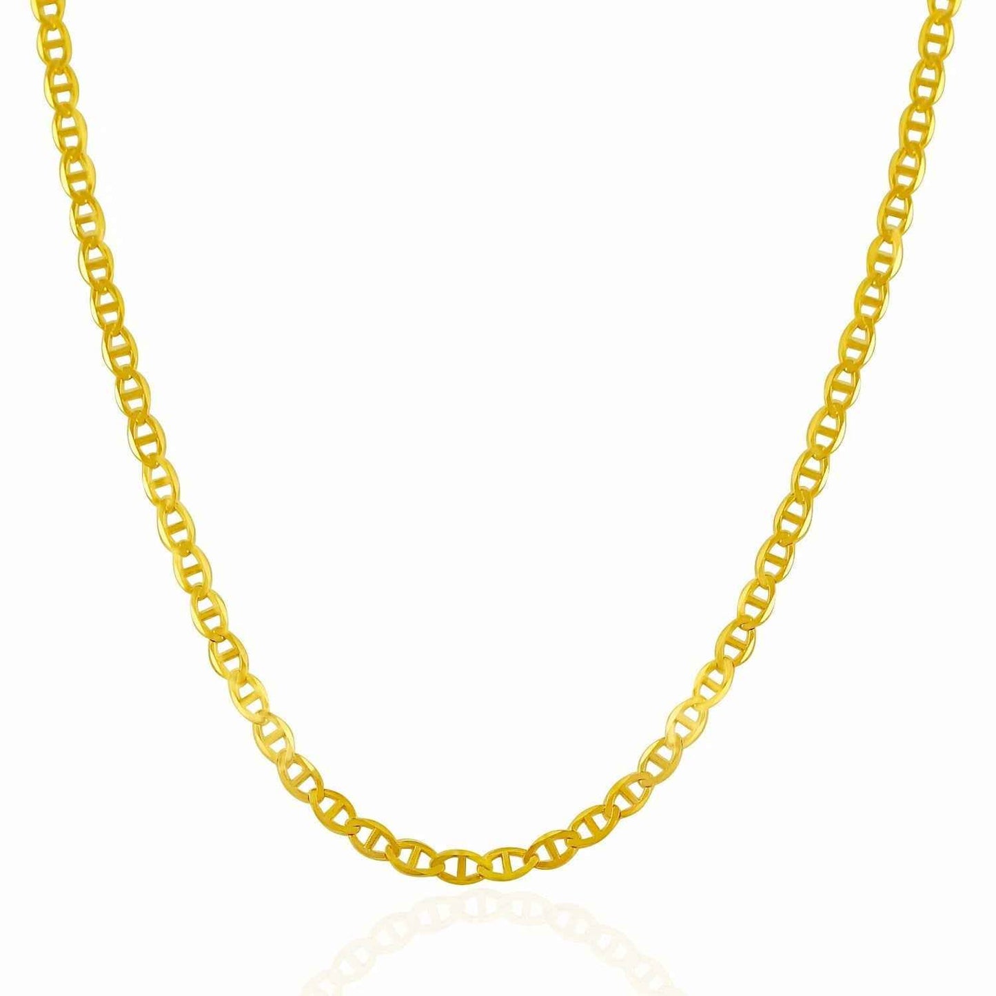 3.2mm 14k Yellow Gold Mariner Link Chain