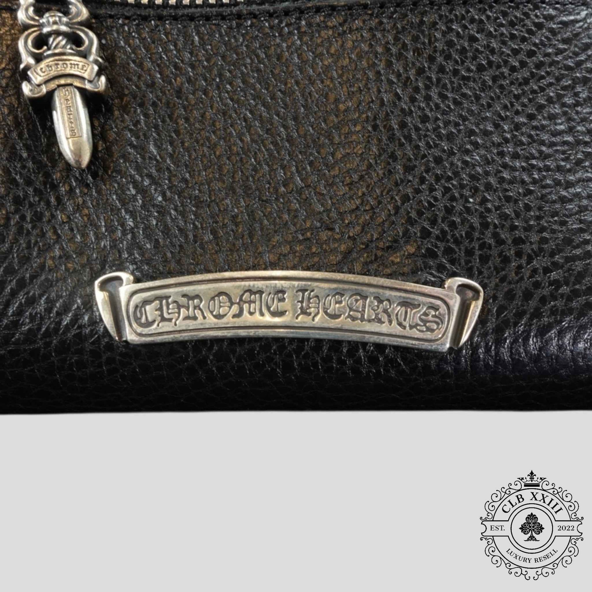 Chrome Hearts Short Wave Wallet in Black