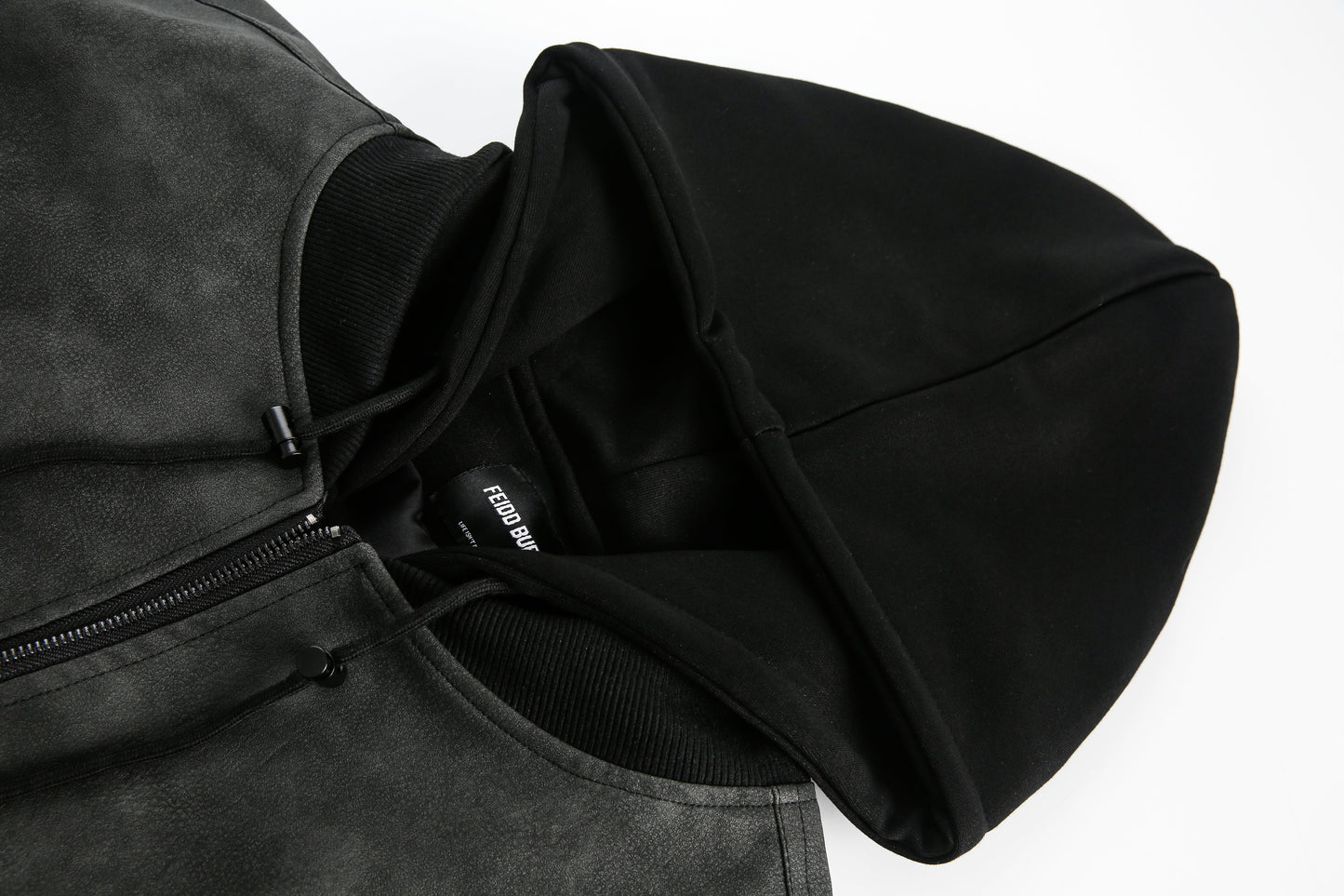 Techwear Style | Layered Hooded Bomber Jacket