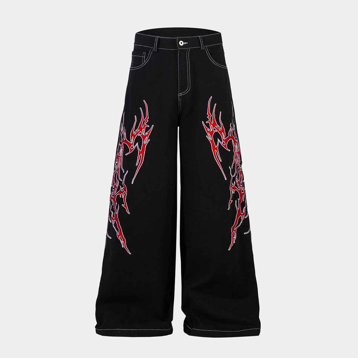 Flame Graphic | Baggy Jeans