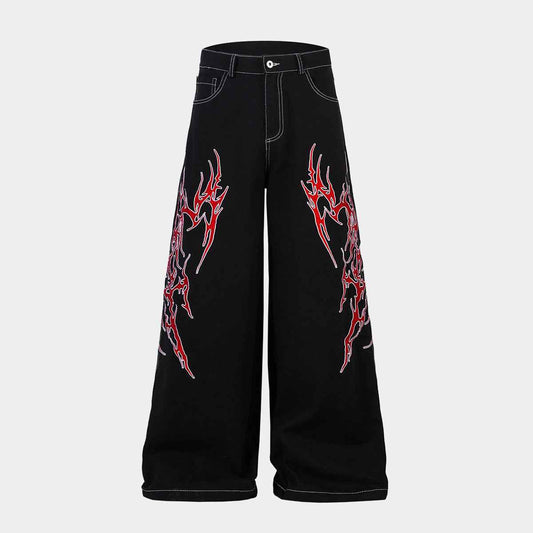 Flame Graphic | Baggy Jeans