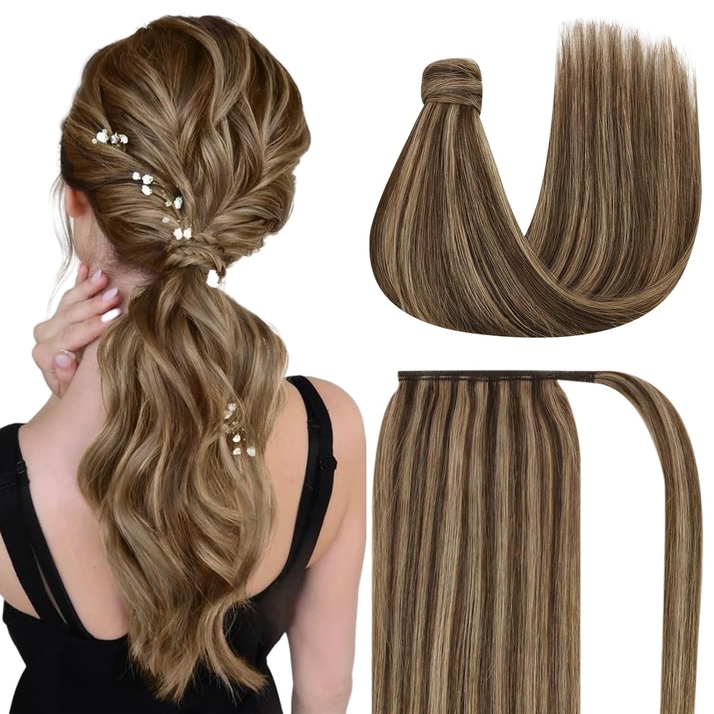 VIP Ponytail / Silky 18" 100% Human Hair
