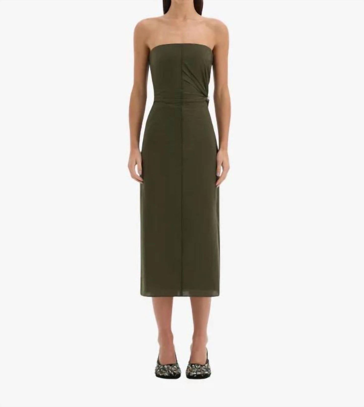 Sorel Strapless Midi Dress
