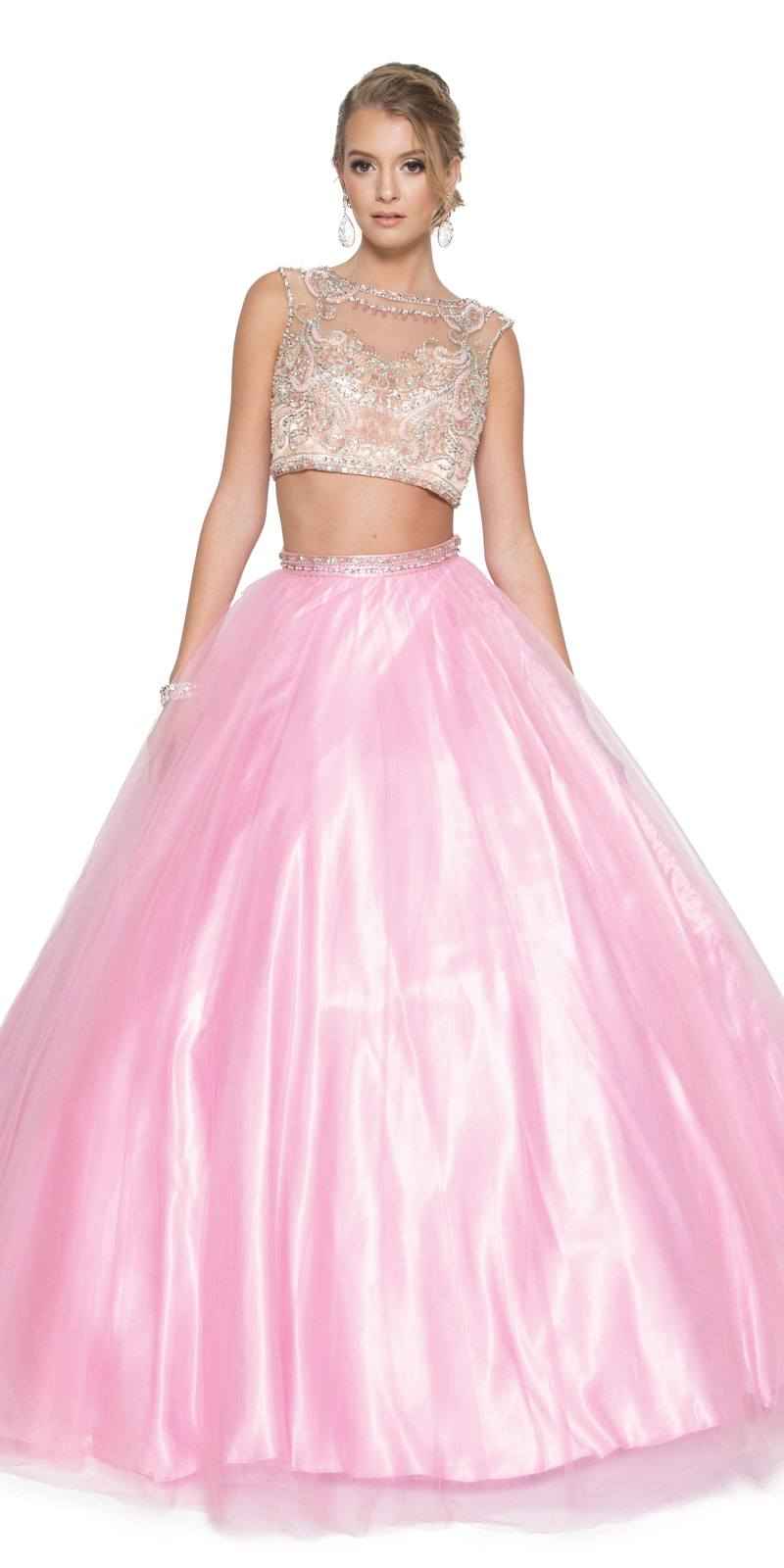 Juliet 338 Quinceanera Dress 2-Piece Bateau Neckline Cap Sleeve