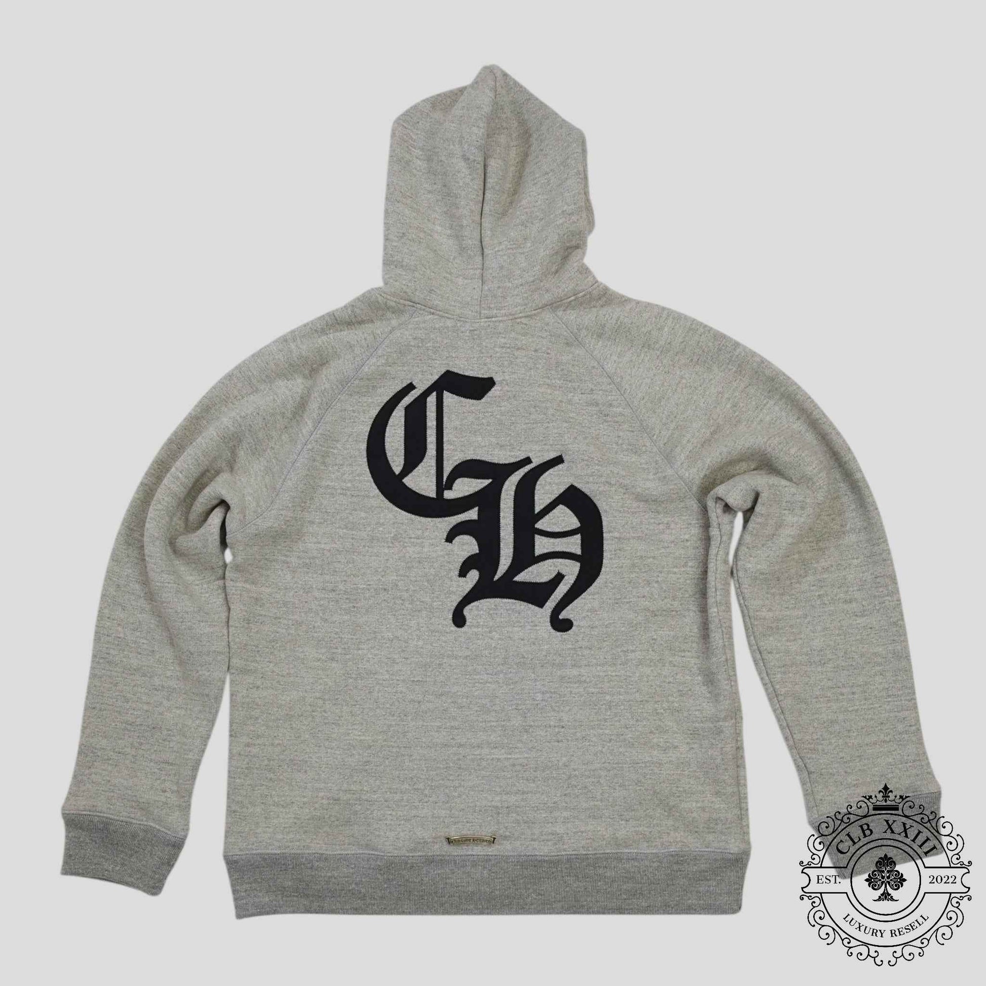 Chrome Hearts Cemetery Cross Seven-11 Hoodie in Grey