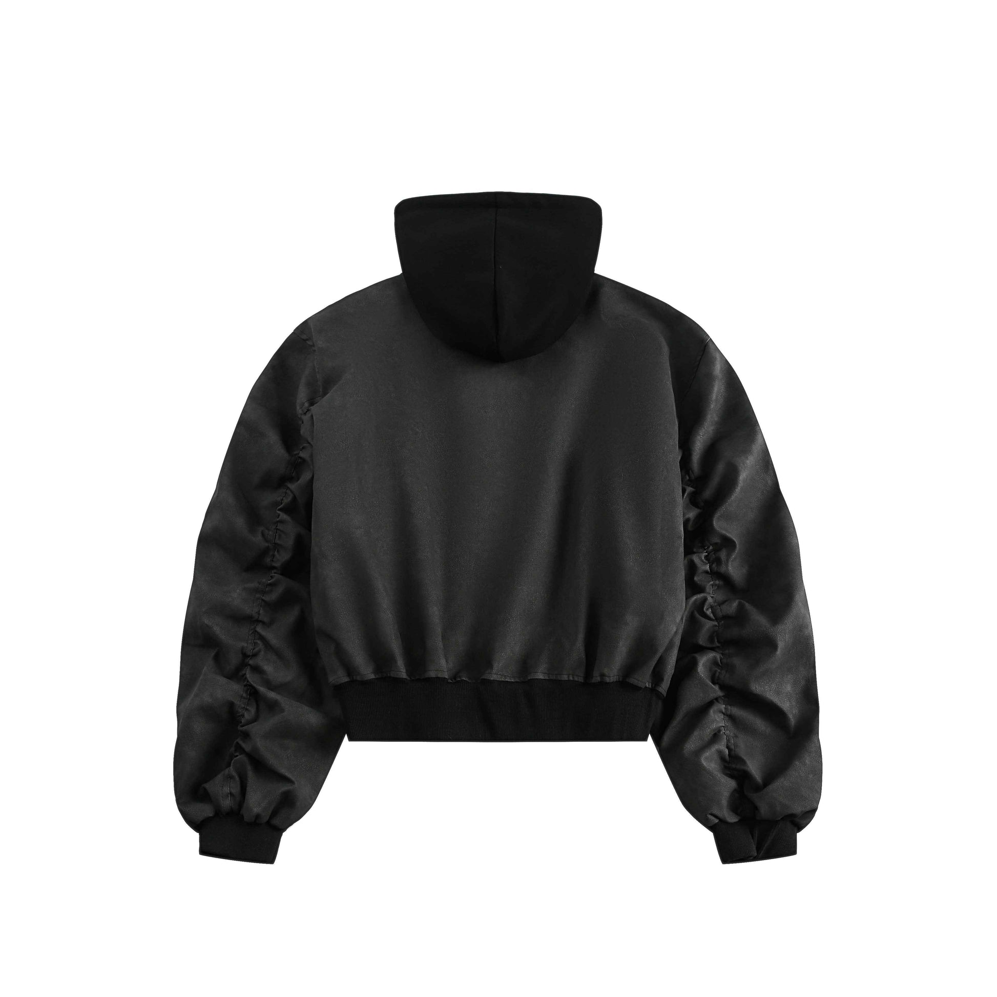 Techwear Style | Layered Hooded Bomber Jacket