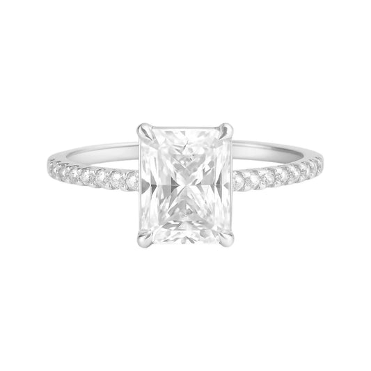Women's Emerald Cut Moissanite Ring - Elegance Redefined