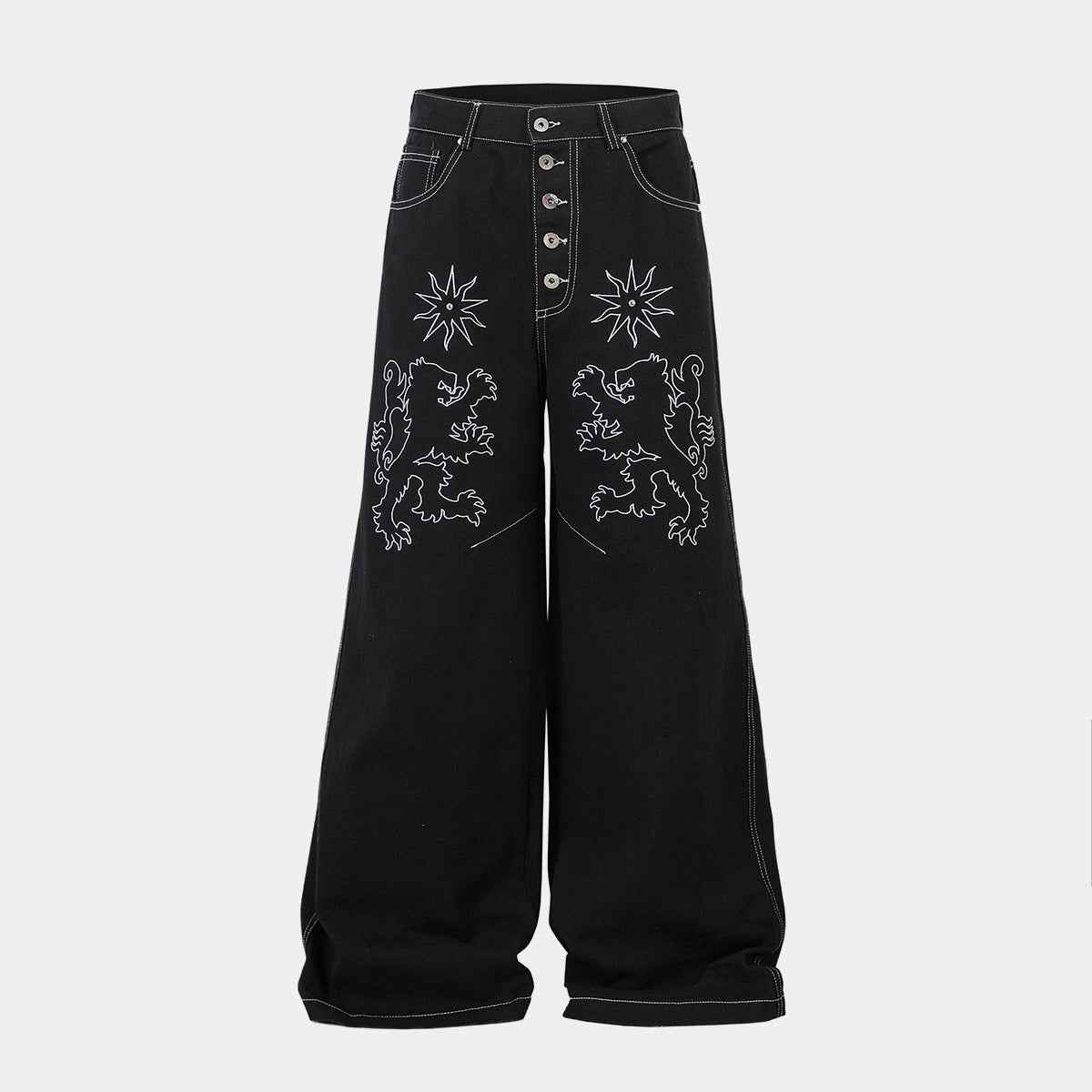 Royal Sigil Embroidery | Denim Jeans