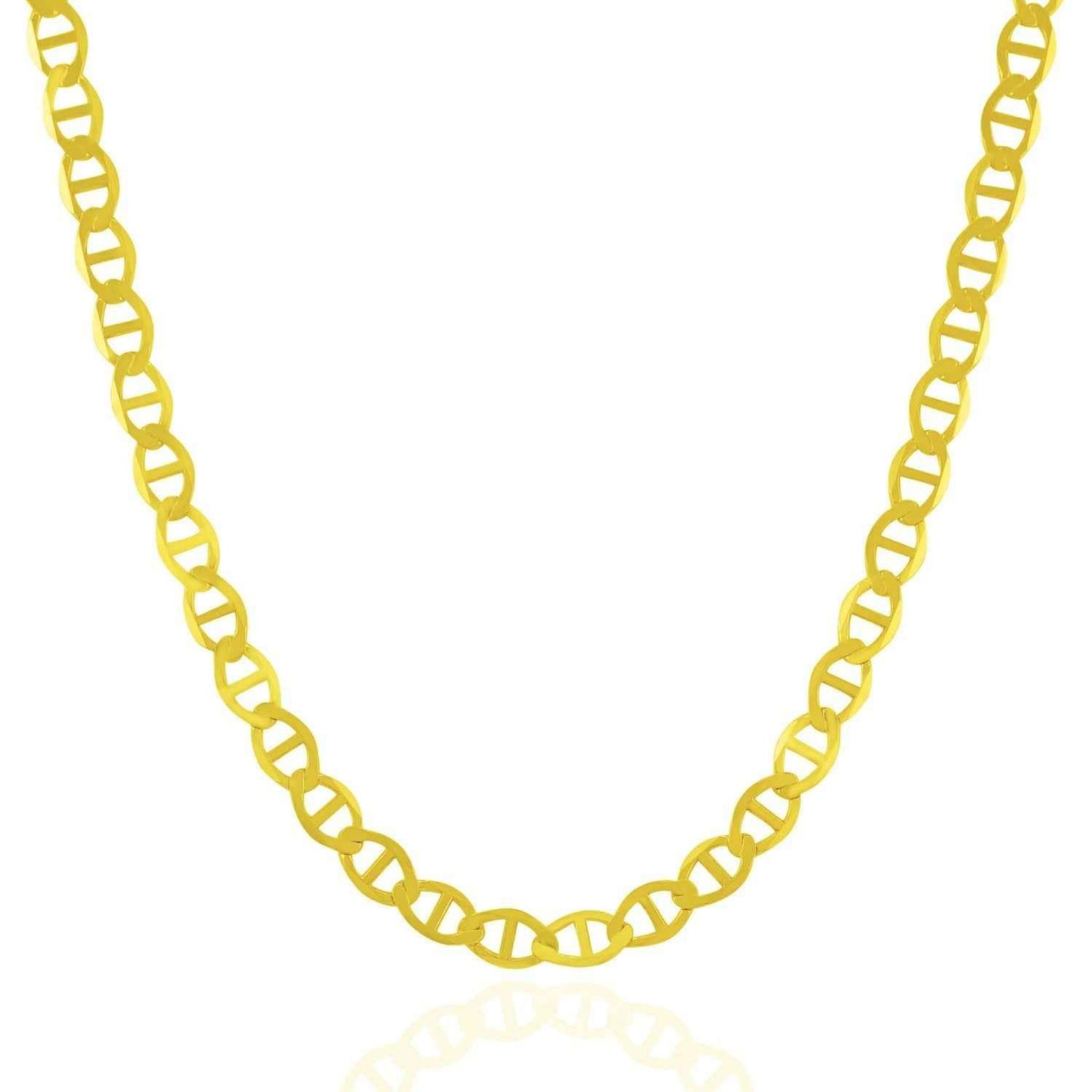 5.5mm 10k Yellow Gold Mariner Link Chain