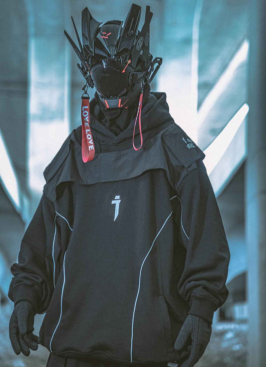 HiH29 Shadow Mixed Hoodie