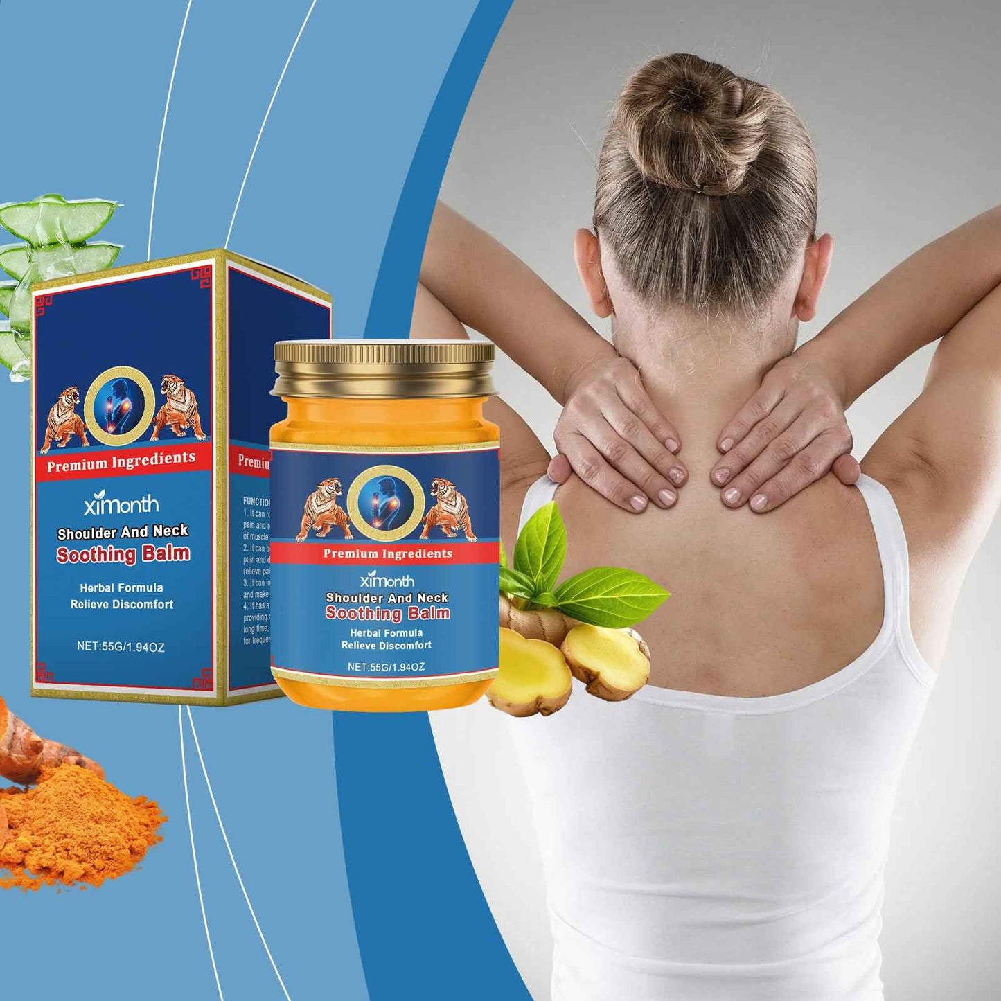 Ximonth Shoulder And Neck Treatment Daily Body Care Gentle, Comfortable And Moisturizing Massage Cream For Joint Maintenance