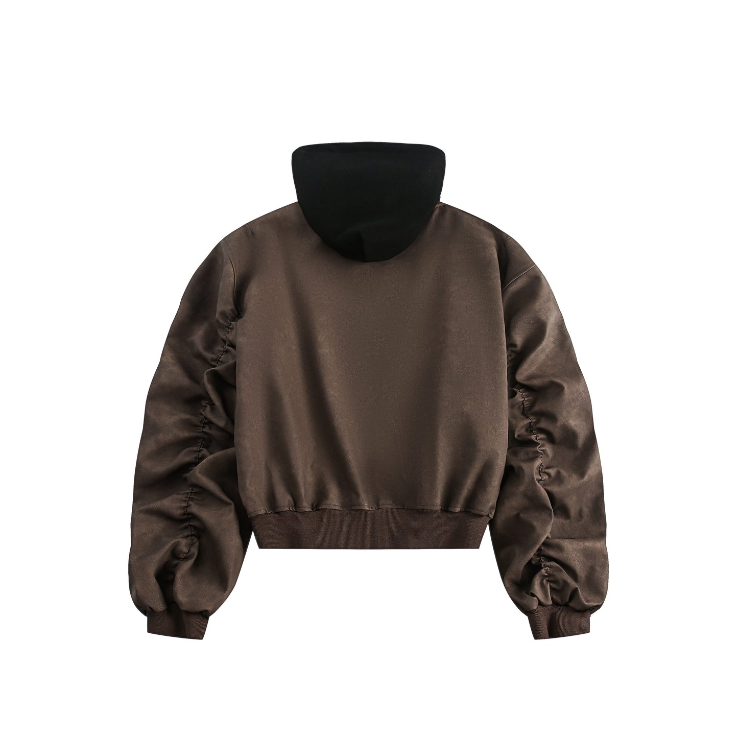 Techwear Style | Layered Hooded Bomber Jacket