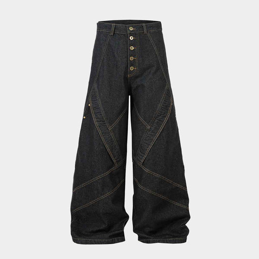 Minimal Panel Cut | Baggy Jeans
