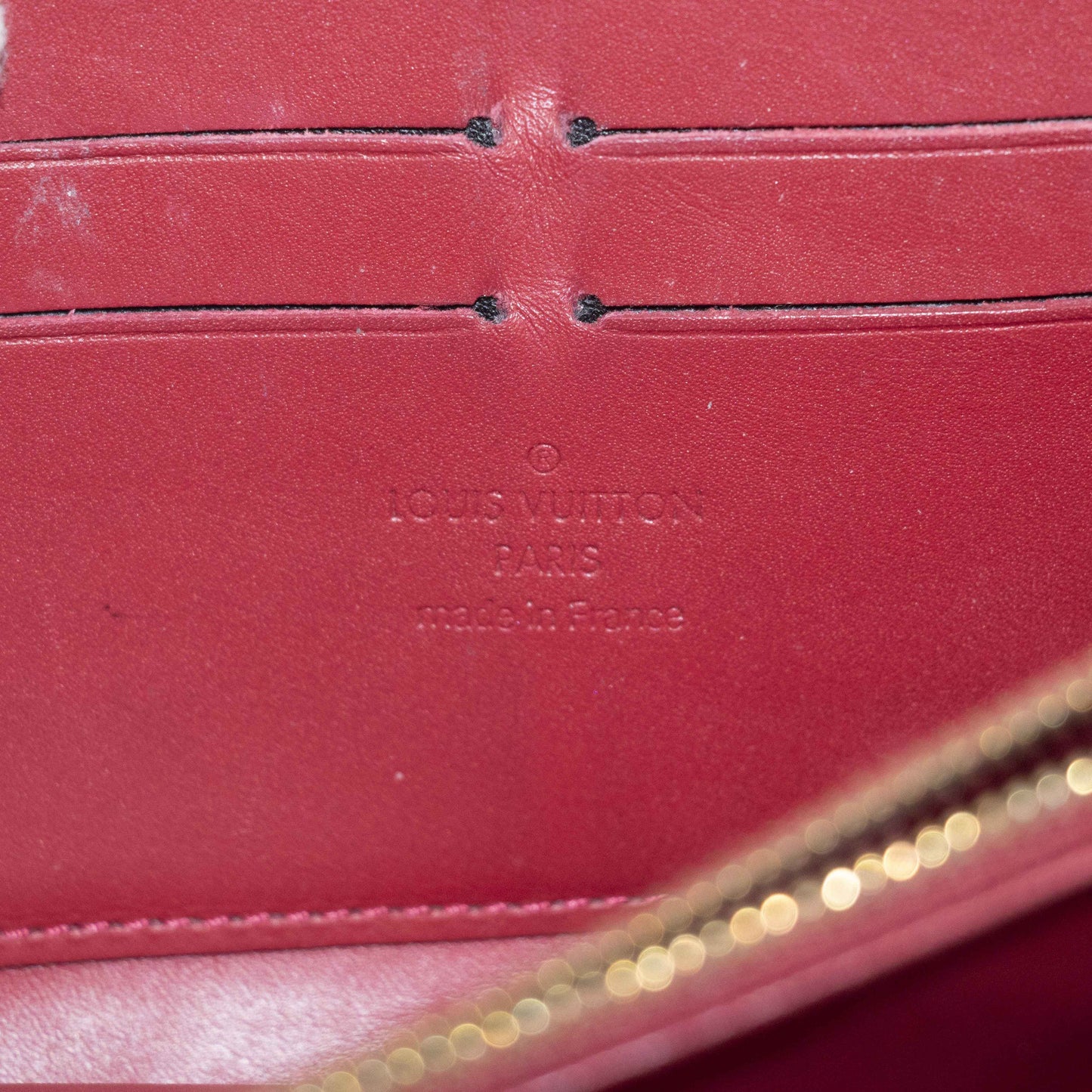 Louis Vuitton Rayures Vernis Zippy Long Wallet #3927
