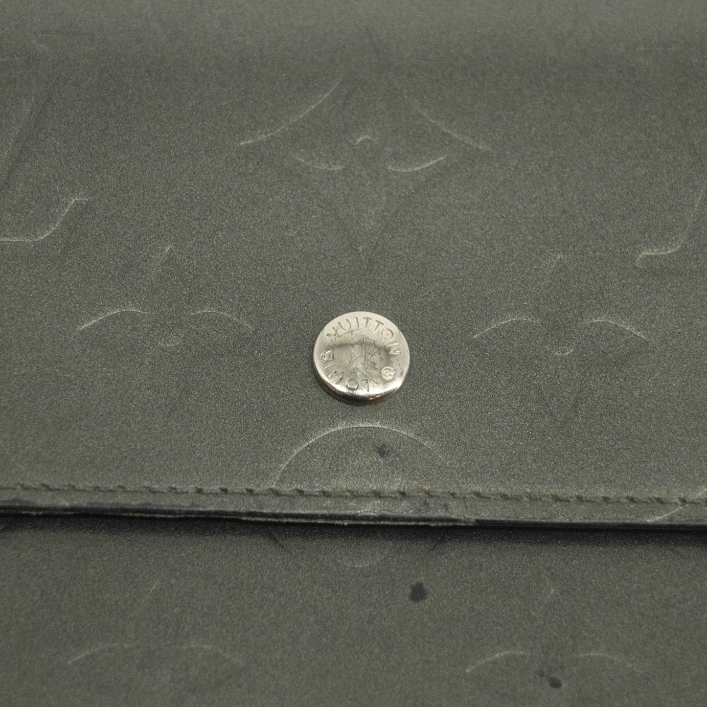 Louis Vuitton Grey Vernis International Long Wallet #3931