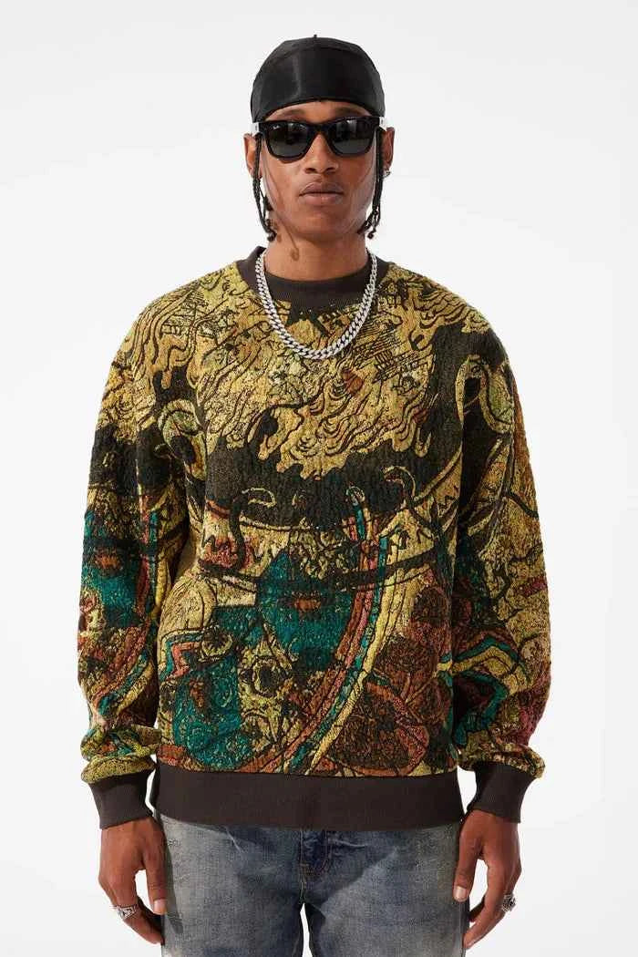 Jordan Craig Tapestry Crewneck - Catfish