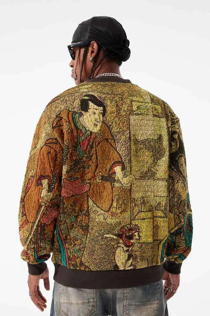 Jordan Craig Tapestry Crewneck - Catfish
