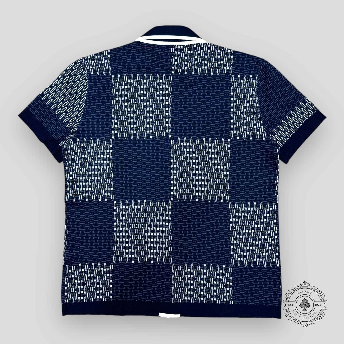 Louis Vuitton Damier Jacquard Quilted Cotton Button Up Shirt