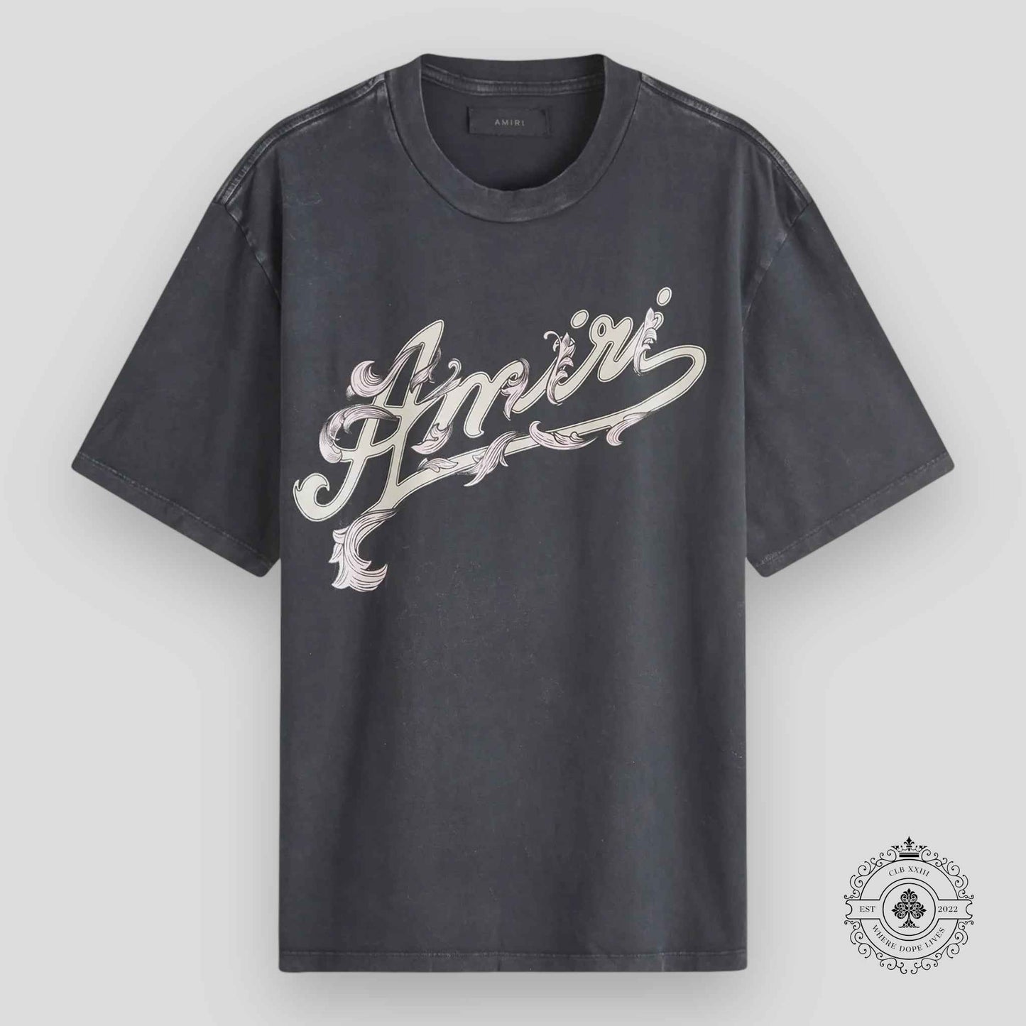 Amiri Filigree Tee in Black